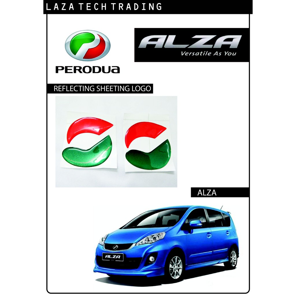 ALZA 2010'~2013' REFLACTIVE LOGO | Shopee Malaysia