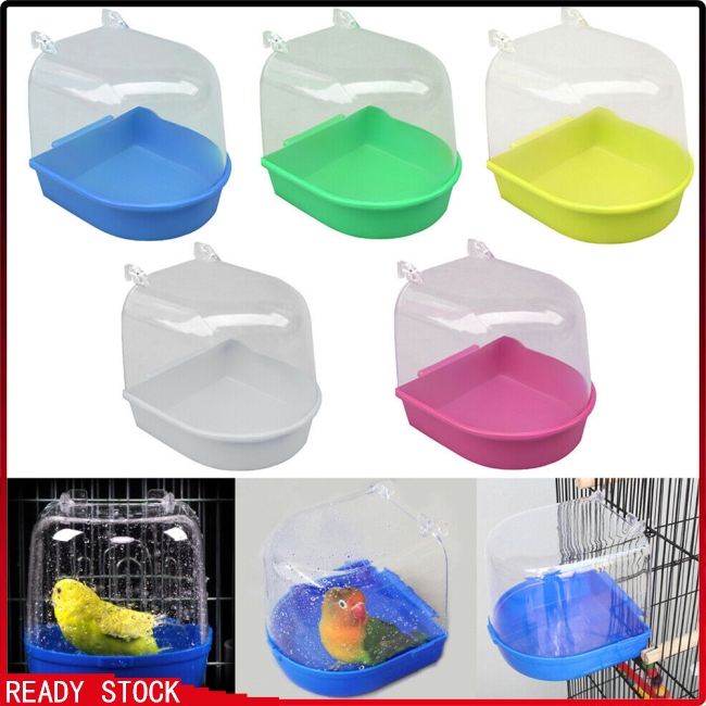 Pet Hanging Water Bath Tub for Small Bird Parrots Cage | Shopee Malaysia