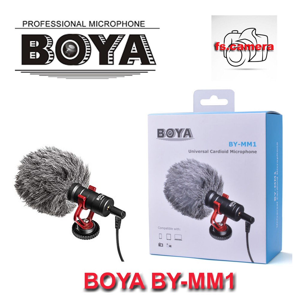 BOYA ORIGINAL MALAYSIA BY MM1 MIC FOR CAMERA AND SMARTPHONE Shopee