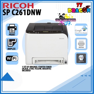 Как подключить принтер ricoh sp c261dnw по wifi