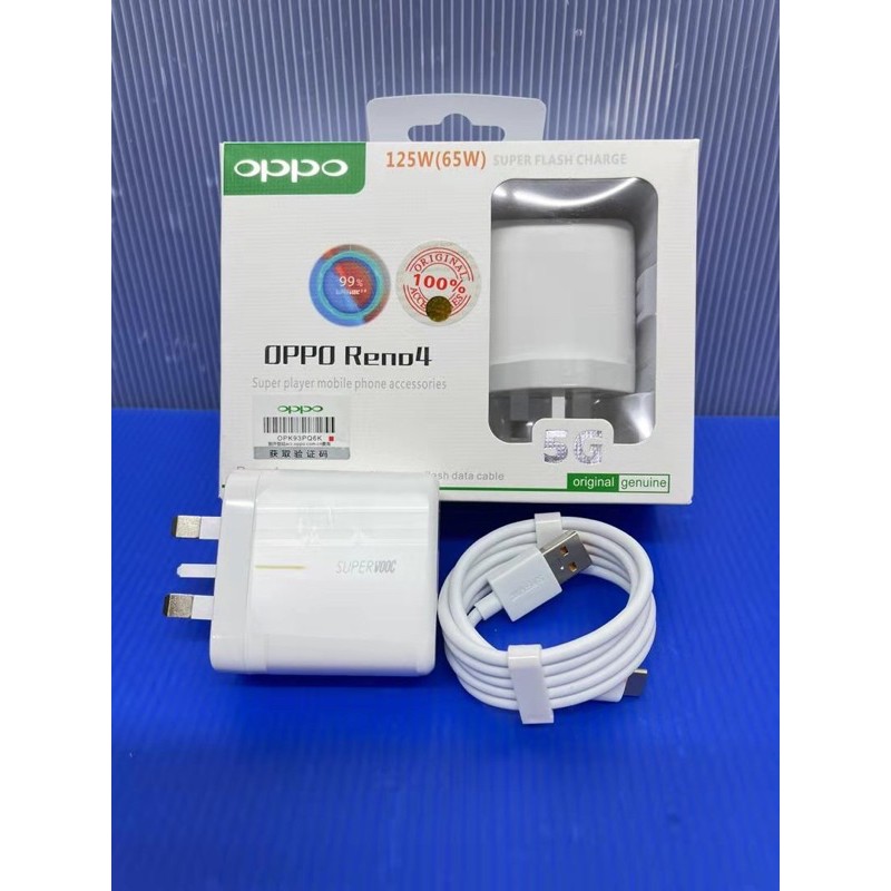 Original Oppo Super Vooc 2 0 65w Flash Charge With Type C Cable Adapter Set Malaysia