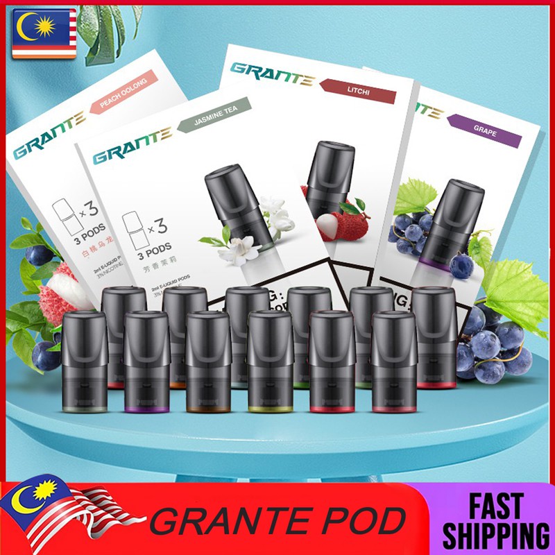 Ready Stock In Kl Grante Pod Refill Flavor Mint Watermelon Peach Oolong Post From Kl Can Ues For Ralx Shopee Malaysia
