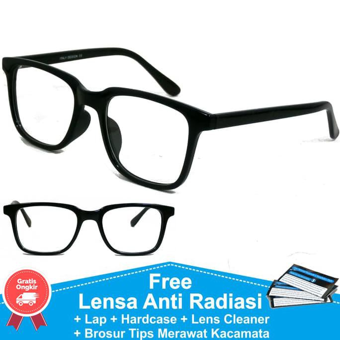 MERAH Korean Anti Radiation Minus Plus Cilinder Eyeglass Frames Red