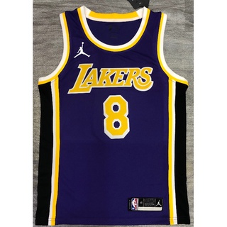 【hot pressed】KOBE jersey NBA Los Angeles Lakers 8# Kobe purple JORDAN logo and other jerseys basketball jersey