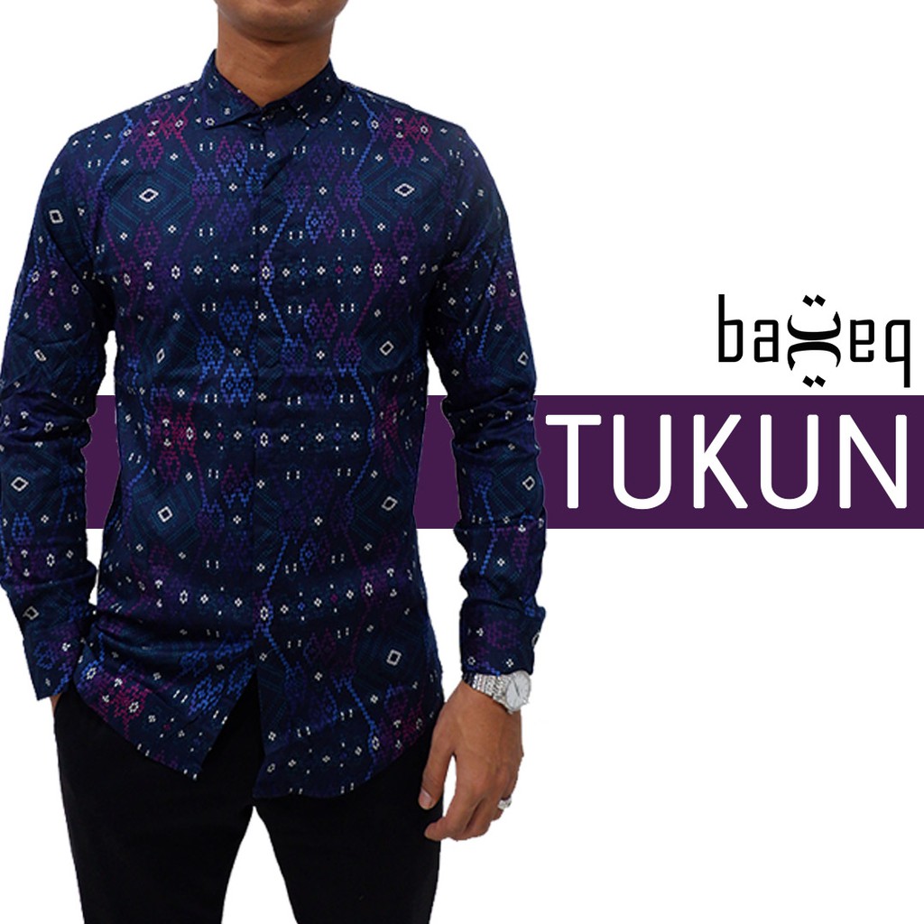  EXCLUSIVE Kemeja Batik  Lengan  Panjang  Tukun Shopee  