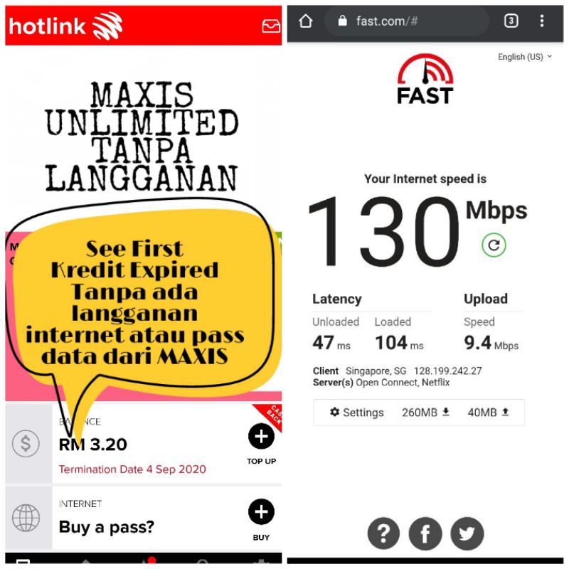 Maxis Unlimited Data Tanpa Langganan | Shopee Malaysia