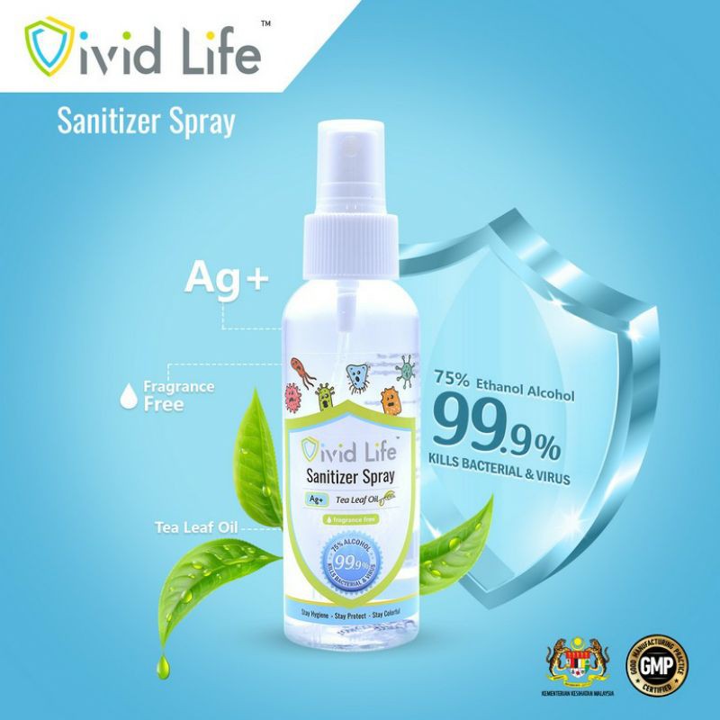 Vivid Life Sanitizer Spray Vl1002 Shopee Malaysia