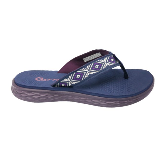 Gatti Women Latex Sim Mat Slipper Flip Flop REZA Nav Purple 201261-26