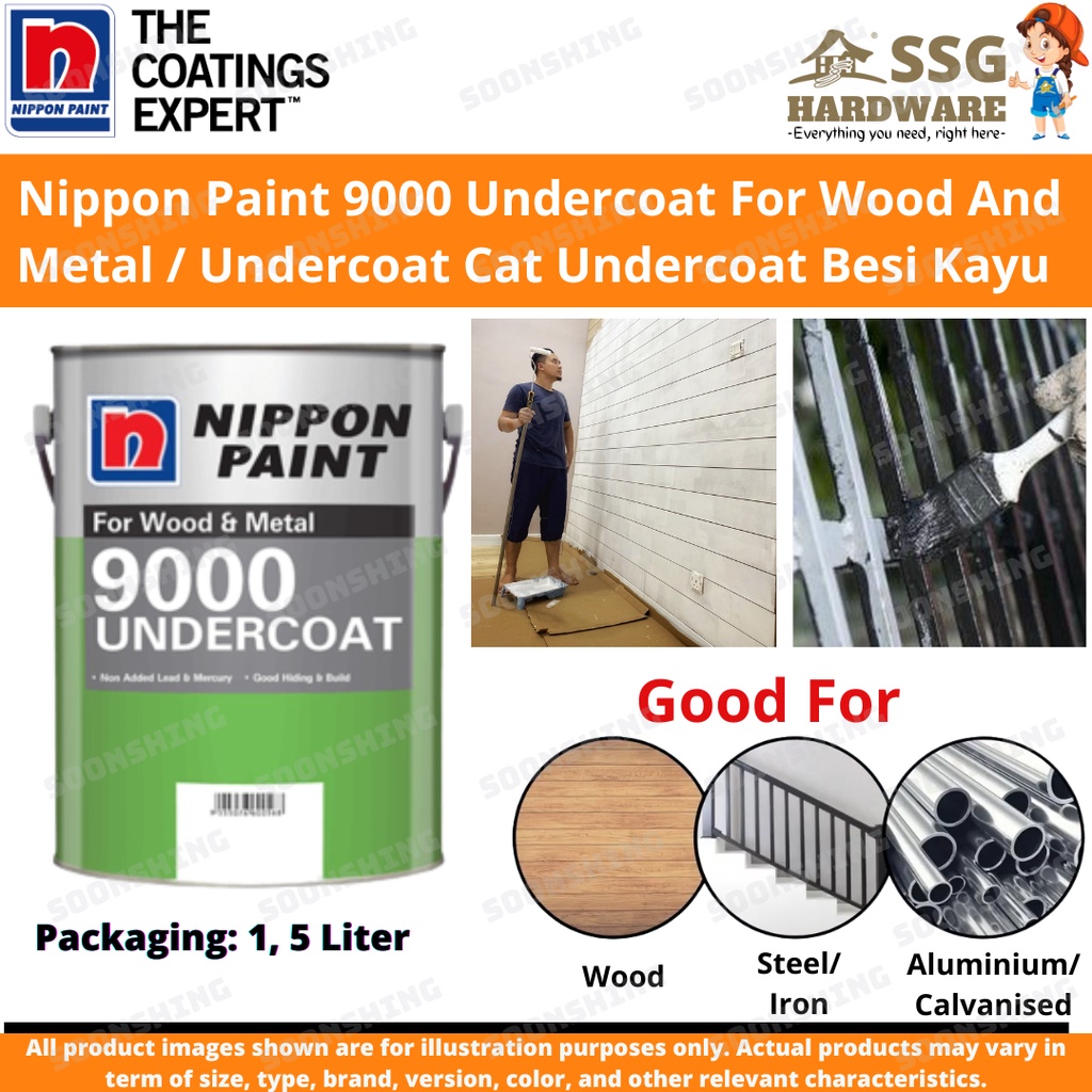Nippon Paint 9000 Undercoat For Wood And Metal/ Undercoat Cat Undercoat