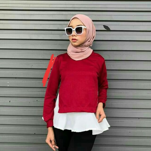 Limited Stock Blouse Syura Baju Student Fresh Design Daily Wear