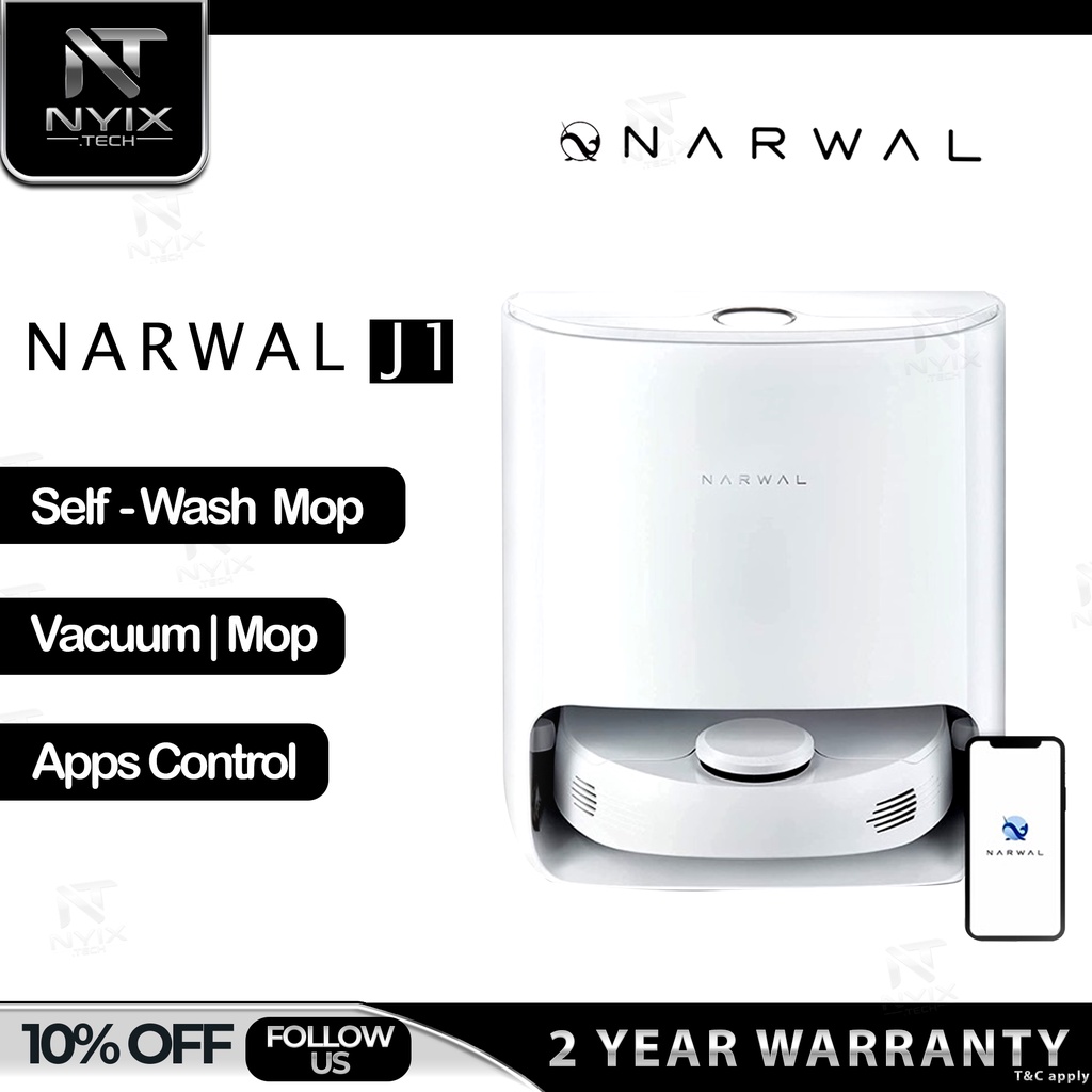 NARWAL Premium Self Clean Wash Mop Robotic Vacuum Cleaner App Control