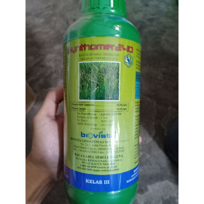 1l Biovista Synthomer 240 Racun Rumput Sambau Shopee Malaysia