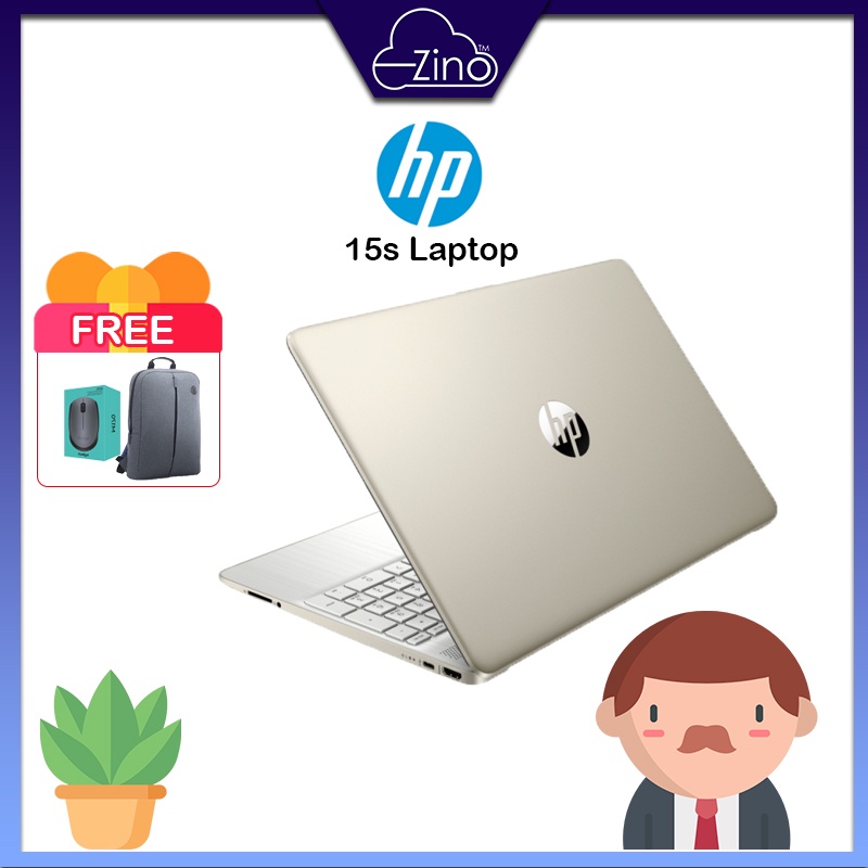 Hp Laptop 15s Eq1557au15s Eq1558au Goldsilver 4gb Ddr4256gb Ssd Shopee Malaysia 3196