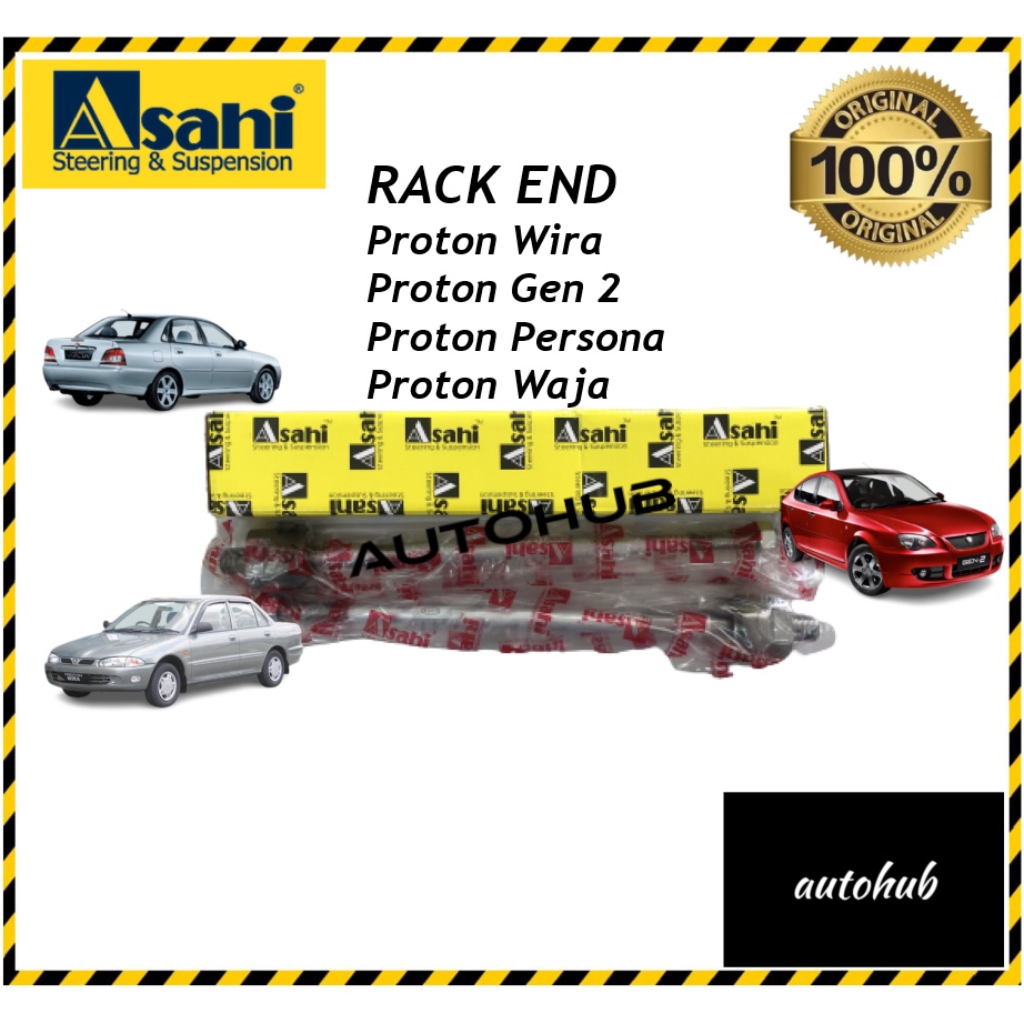ASAHI Proton Wira Waja Gen 2 Persona Evo Modified Rack End 1 Pair 14mm ...