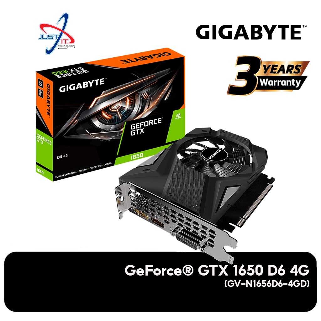 GIGABYTE GV-N1656D6-4GD GTX1650 4GB DDR6 128BIT VGA Card | Shopee Malaysia