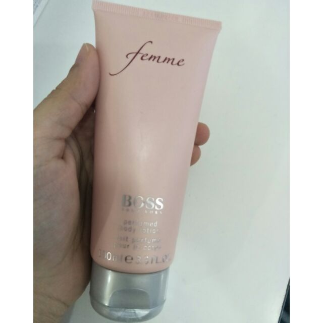 boss femme body lotion