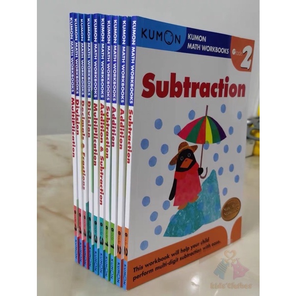 Kumon Math Workbooks (Grade 1 4) Package Set included answer 96pages Shopee Malaysia