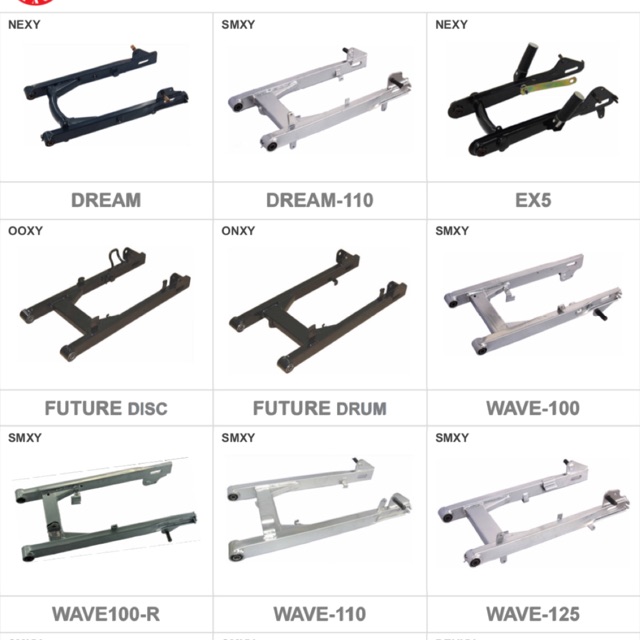 SWING ARM BELAKANG REAR FORK REAR ARM ex5 ex5dream dream 110 wave100