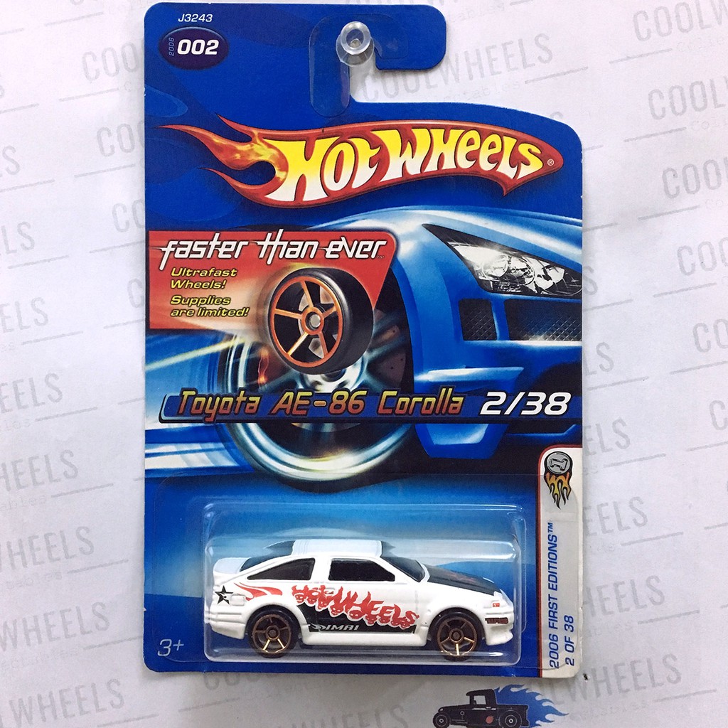 Hot Wheels 2006 First Editions Toyota AE-86 Corolla (Faster Than Ever)