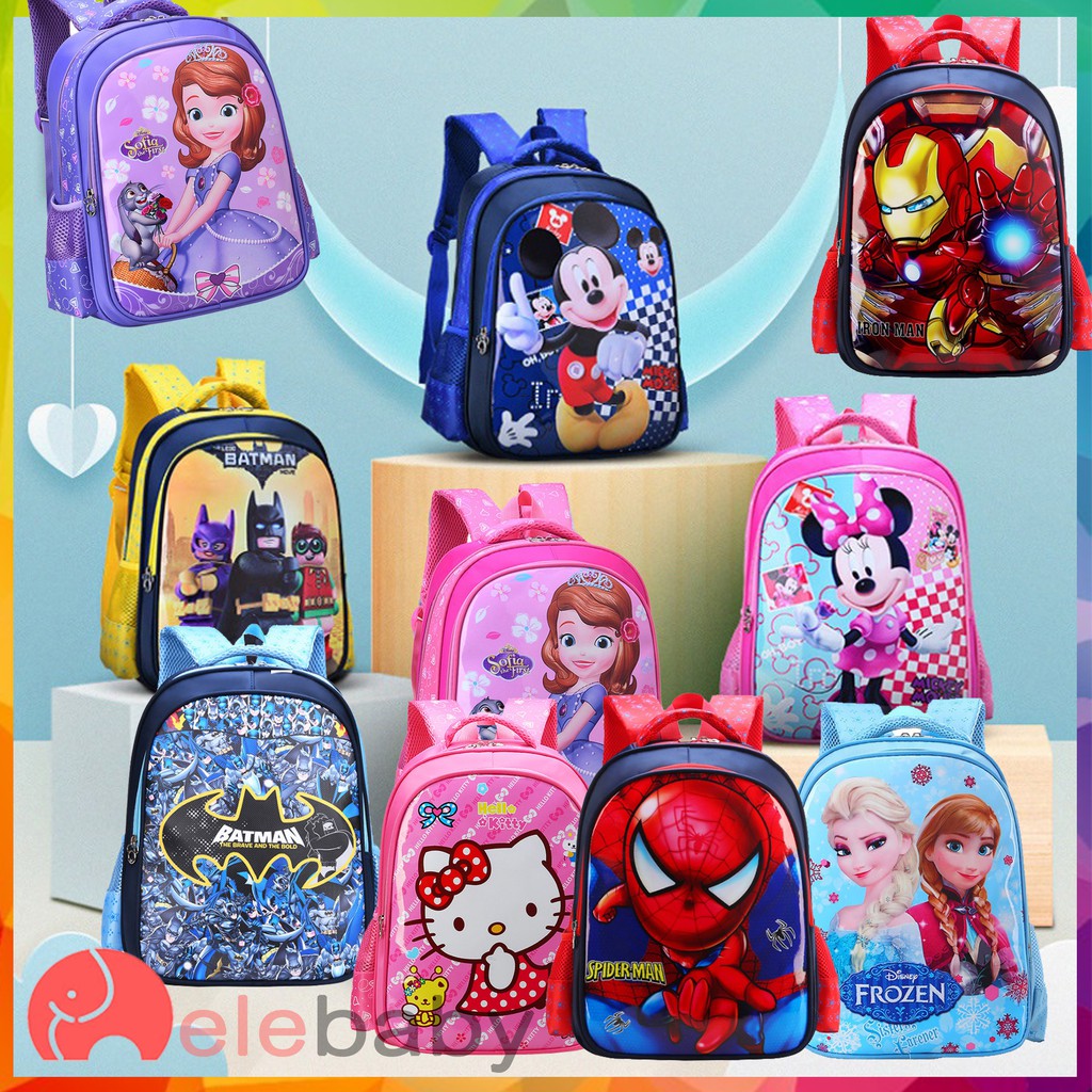 elebaby BP6015 Cartoon Kids School Bag Children High Quality Backpack |  Shopee Malaysia