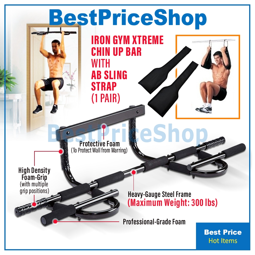 Bps Iron Gym Xtreme Extreme King Of Upper Body Arm Workout Door Way Gym Chin Up Dip Pull Up With Six Pack Workout Strap Shopee Malaysia