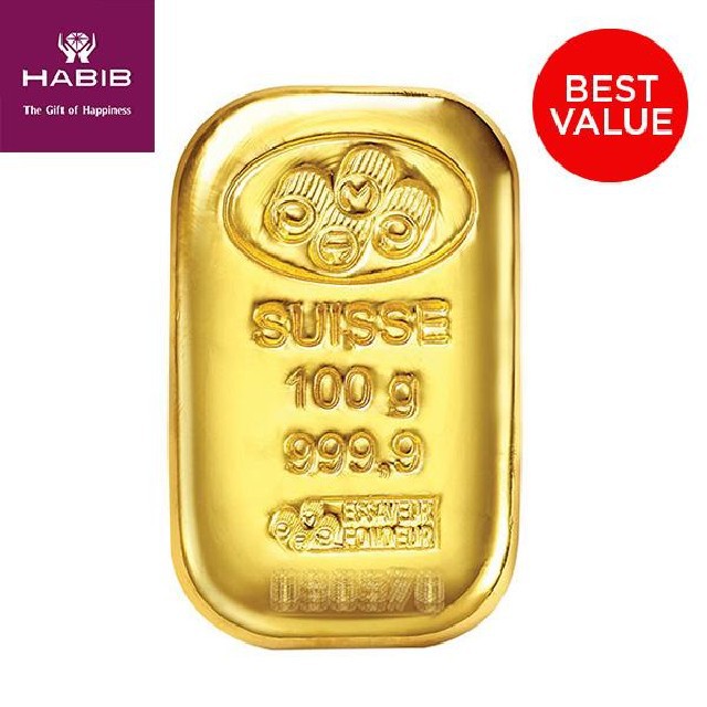 Buy Habib Pamp Suisse 100g Casting 999 9 Gold Bar London Bullion Market Association Lbma Certified Seetracker Malaysia