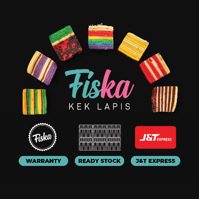 FISKA Kek Lapis Sarawak Moist Small 190g Raya l Butter Blend | Resepi Anak Jati Sarawak | Ready Stock | 70k+ Sold