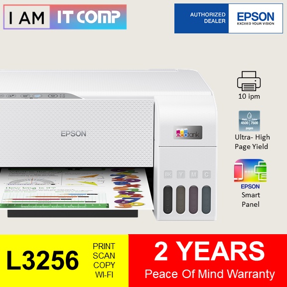 2021 Bundle Epson Ecotank L3156 L3256 All In One Ink Tank Printer Bundle With 1 Ream A4 6975