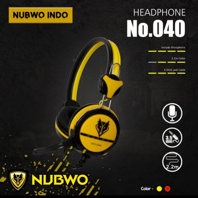 Original Nubwo 040 Gaming Headphones Shopee Malaysia