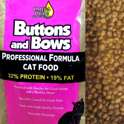 buttons and bows cat food