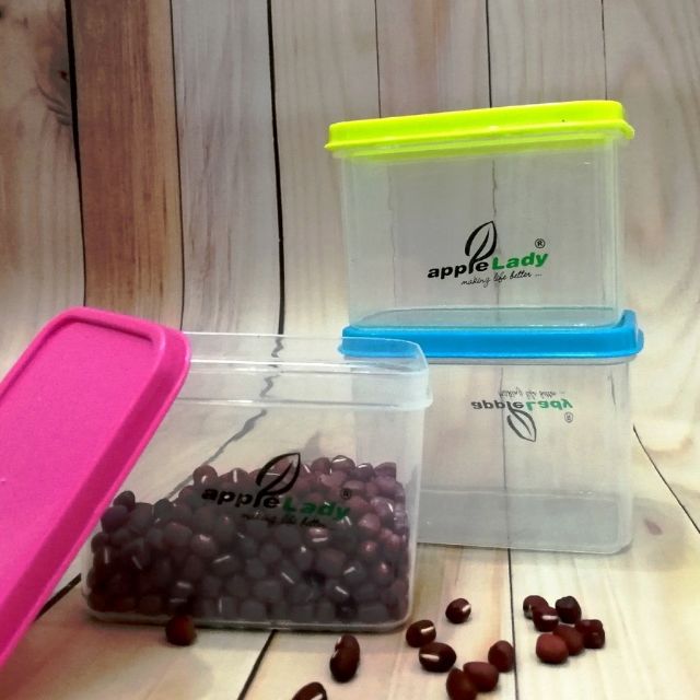 Ready Stock Apple Lady Small Tupperware Container
