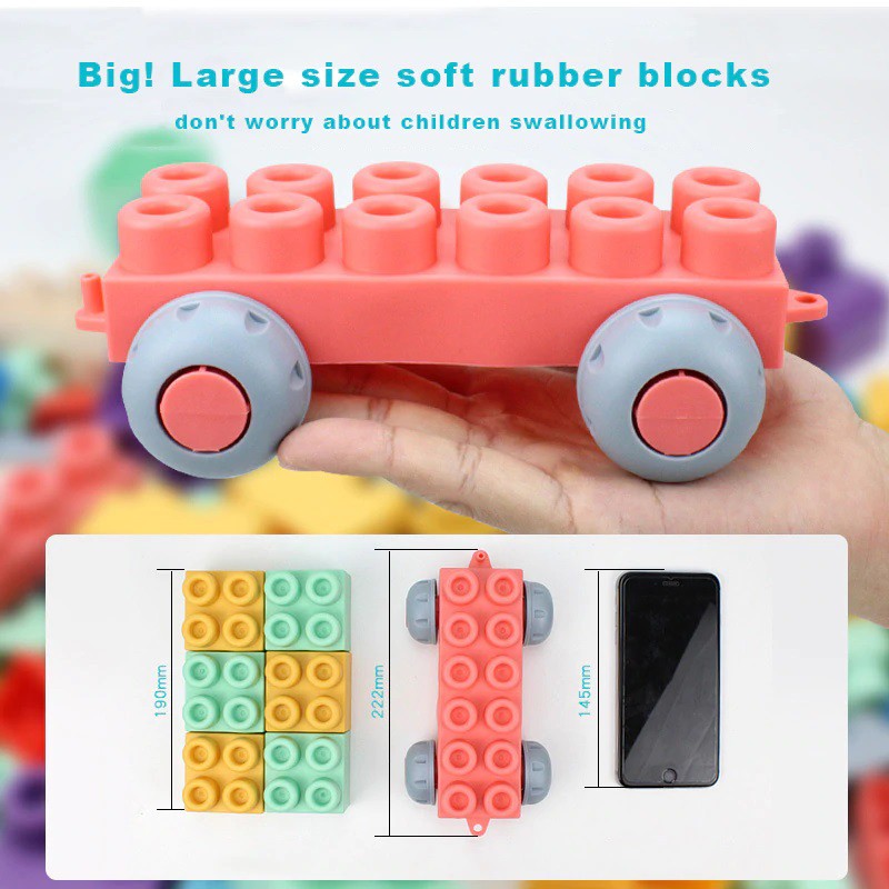 rubber lego blocks