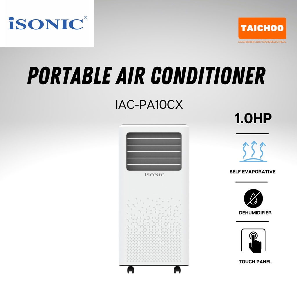 ISONIC Portable Air Conditioner 1.0HP/9000BTU IACPA10CX Shopee Malaysia