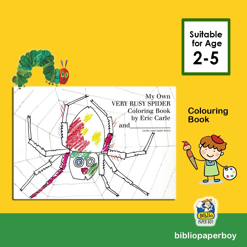 My Own Very Busy Spider Colouring Book by Eric Carle Shopee Malaysia