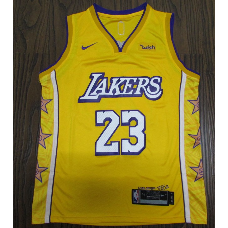 yellow lakers lebron jersey