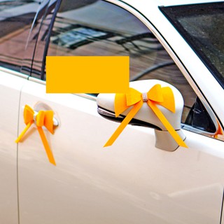 Wedding Car Decoration Car Door Diy Bow Knot Decor Love Heart