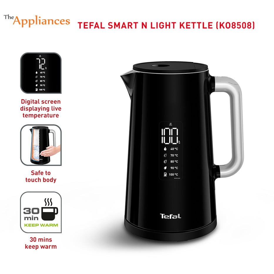Bouilloire Tefal Smart N Light KO854830 1 L Noir