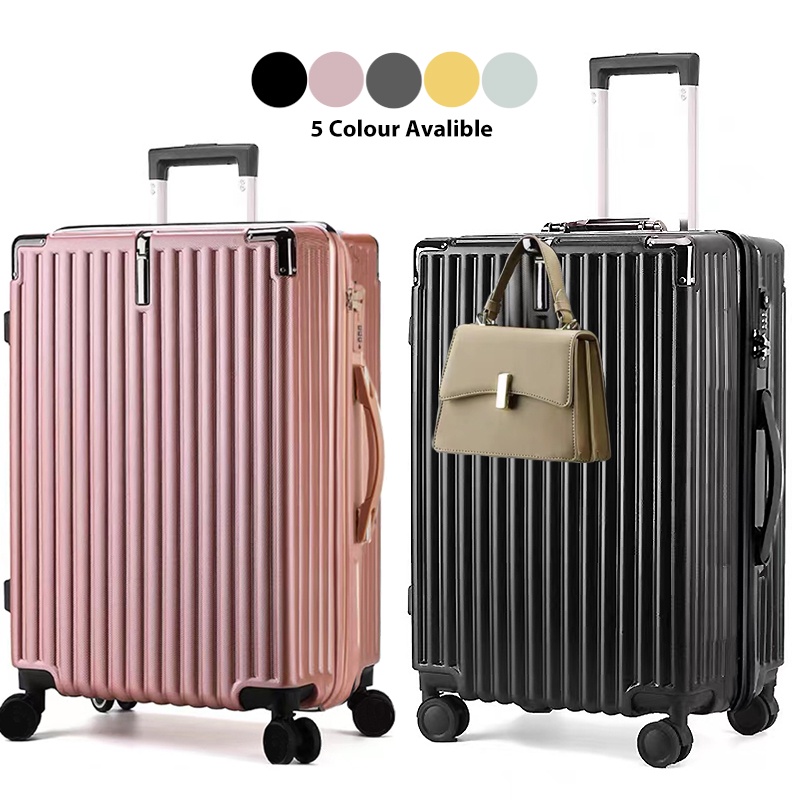 New-20/24/28inch- 3in1 set Pure Polycarbonate Hard Case Luggage Bags Bagasi Travel 4 wheel 360