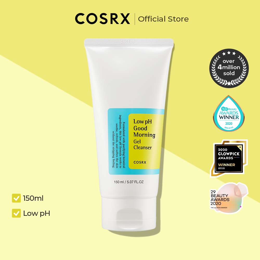 COSRX Low pH Good Morning Gel Cleanser Control Oily Skin with Tea tree