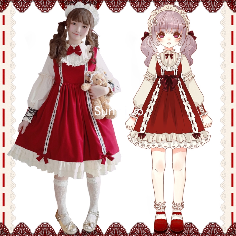 lolita dress red