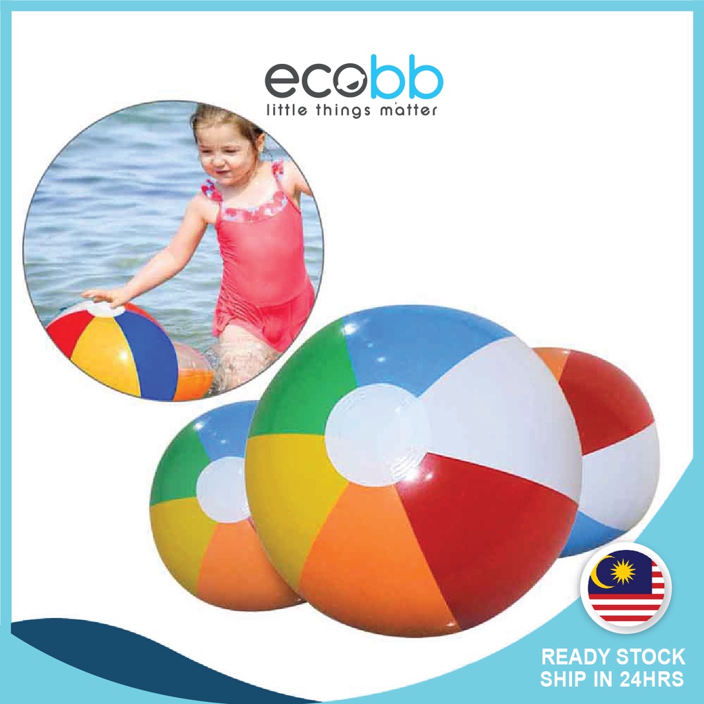 Inflatable Beach Ball Multi-colored Kid Bath Toy Ball Summer Shower Toys Bola Baby