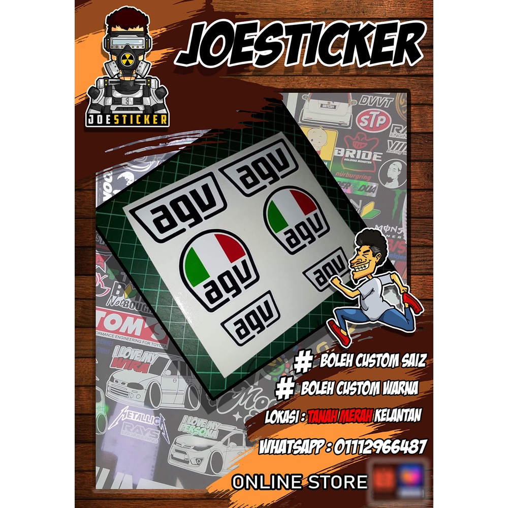 Agv Stickers For Men : Agv sticker – TRXP