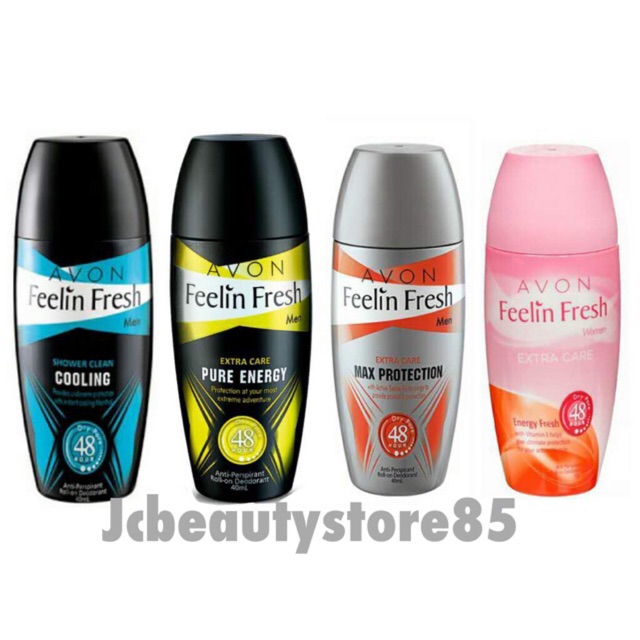 AVON Feelin' Fresh AntiPerspirant RollOn Deodorants 40ml (Extra Care