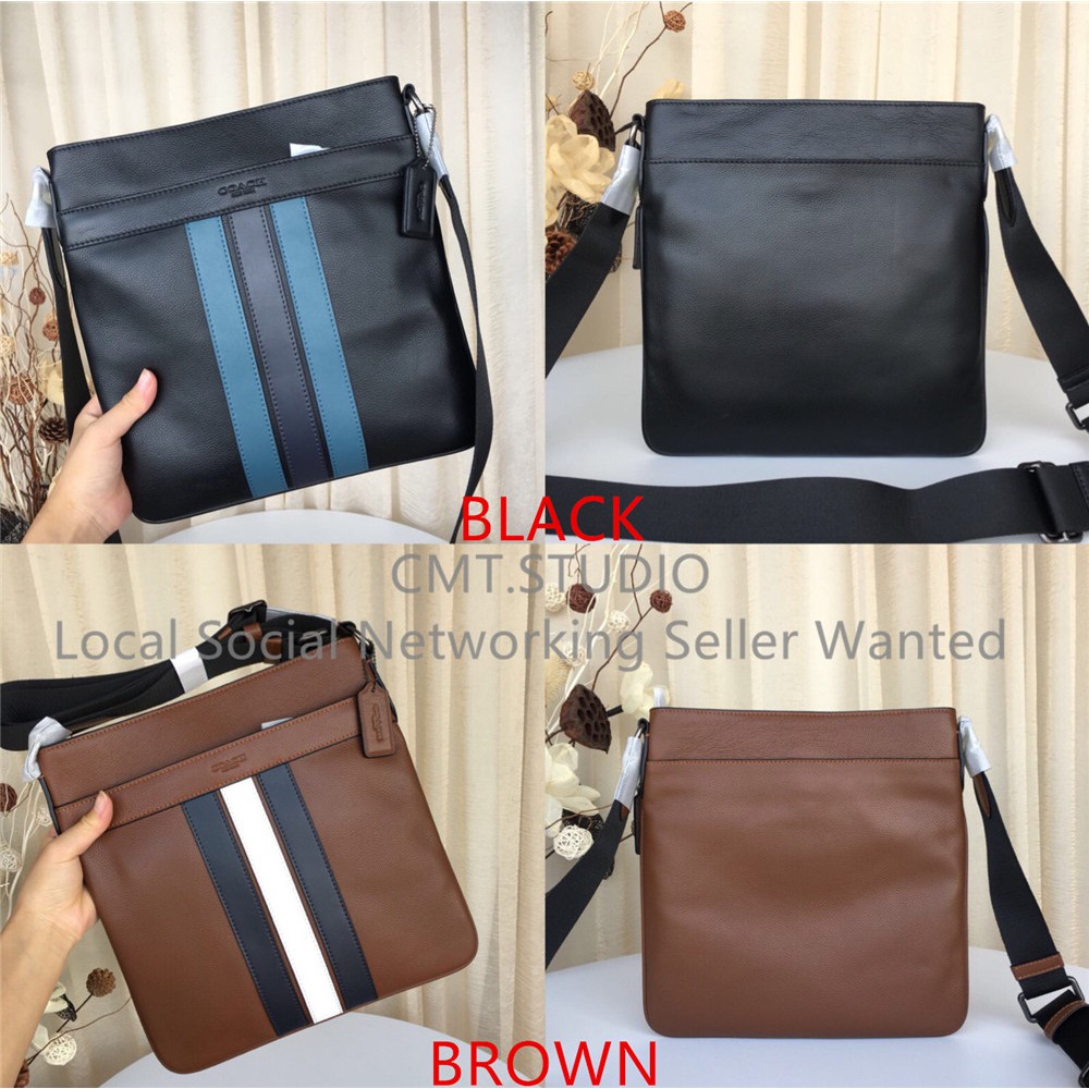 charles crossbody with varsity stripe