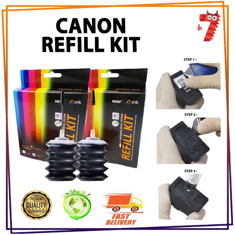 Refill Kit 2x Black Canon PG47 PG47 PG 47 for Canon Pixma E400 E410 E460 E470 E480 E4270