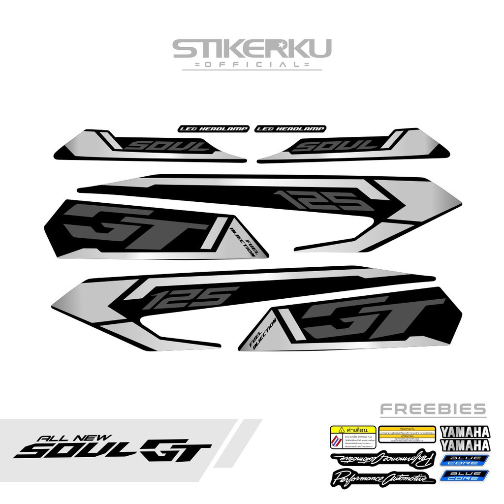 Striping ALL NEW SOUL GT BLUECORE 125th MOTIF/ROBOT/ Mio125/ AKS ...