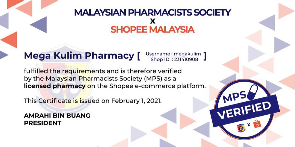 Mega Kulim Pharmacy Online Shop Shopee Malaysia