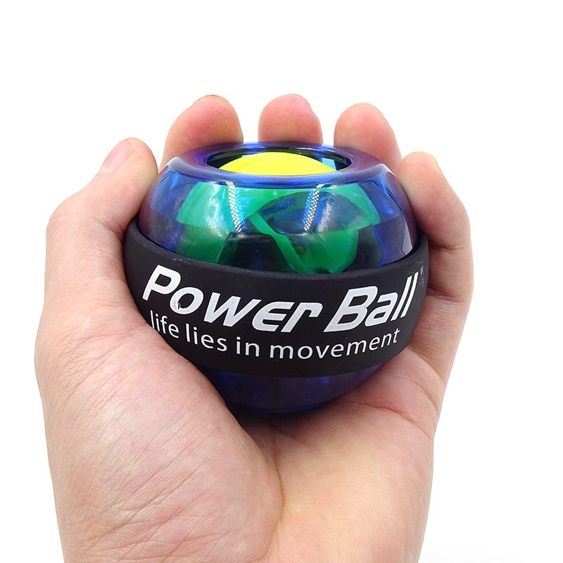 MEIMING LED Palla da Polso Trainer Relax Gyroscope Ball Alta qualità Muscle Power Ball Gyro Arm Ginnico Rinforzante Attrezzature per Il Fitness Blu 