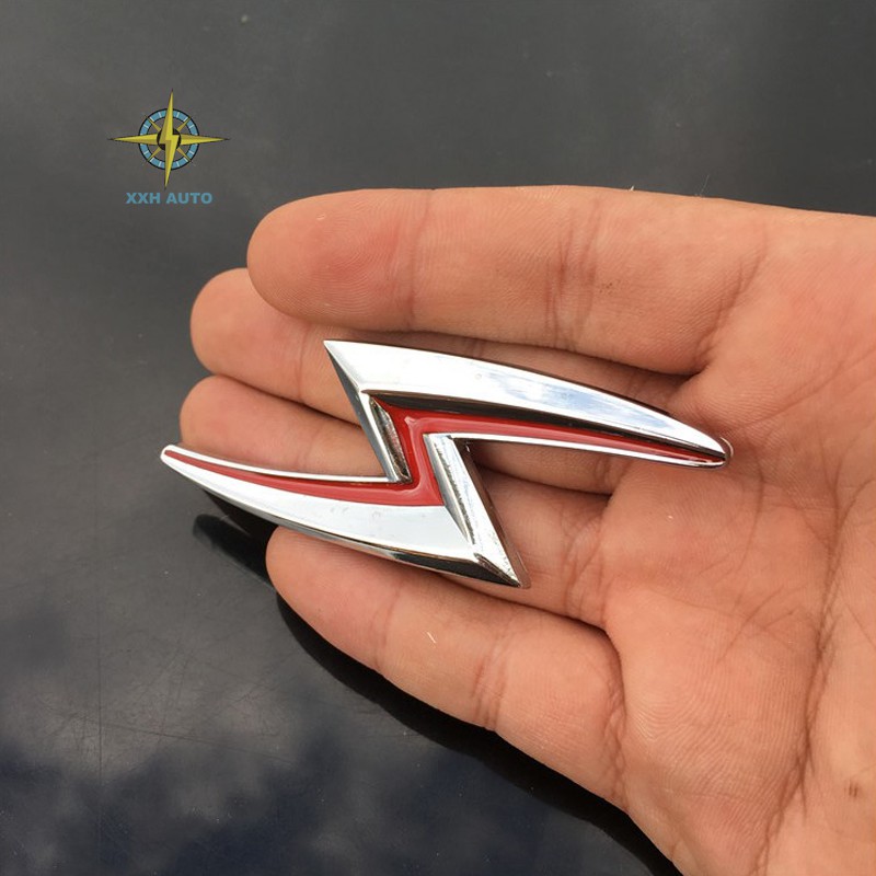 1x Chrome Lightning S Emblem Hood Badge For Nissan Silvia S13 S14 S15 S16 240SX