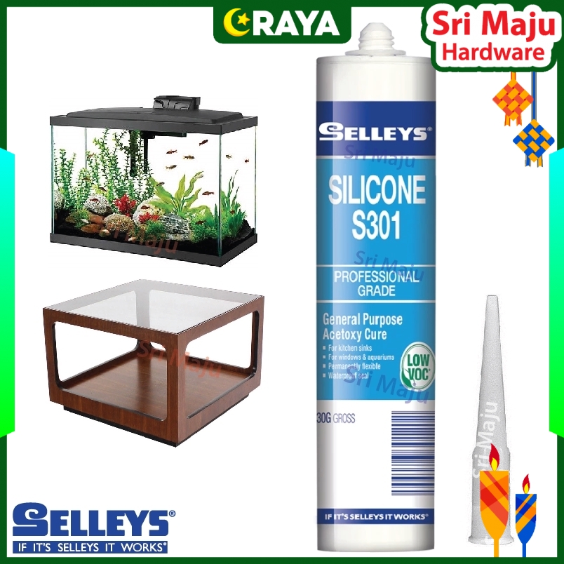 MAJU Selleys S301 Silicone Sealant 300g Silicon Glass Waterproof Seal